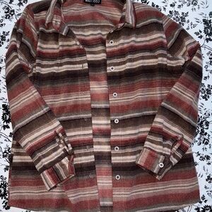 Striped Button-Up Shirt